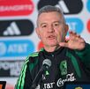 Javier Aguirre en una conferencia de la Selección Mexicana.
