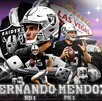 Poster oficial de la presentación de Fernando Mendoza con las Vegas Raiders en su cuenta oficial de X.