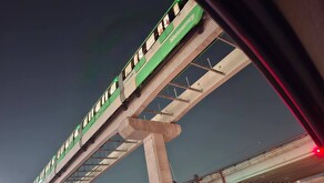 Monorriel en Línea 6 del Metro en Monterrey.