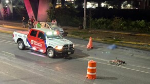 Ciclista atropellado en avenida Constitución en Monterrey.