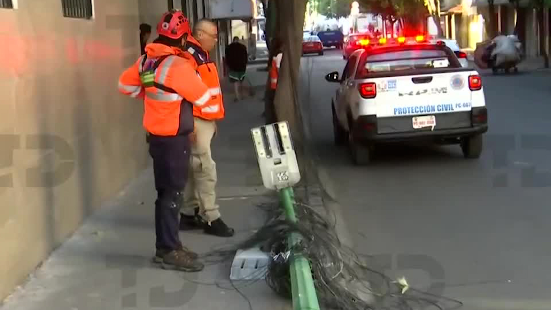 Los hechos ocurrieron en el cruce de las calles Bolívar y Nezahualcóyotl. No se reportan personas lesionadas.