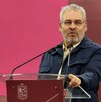 Alfredo Ramírez Bedolla en rueda de prensa en Michoacán