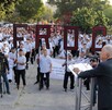 Líder sindical en Guadalajara en marcha día del trabajo
