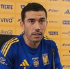 Juan Pablo Vigón en la conferencia de prensa de Tigres, previo al partido ante Chivas.