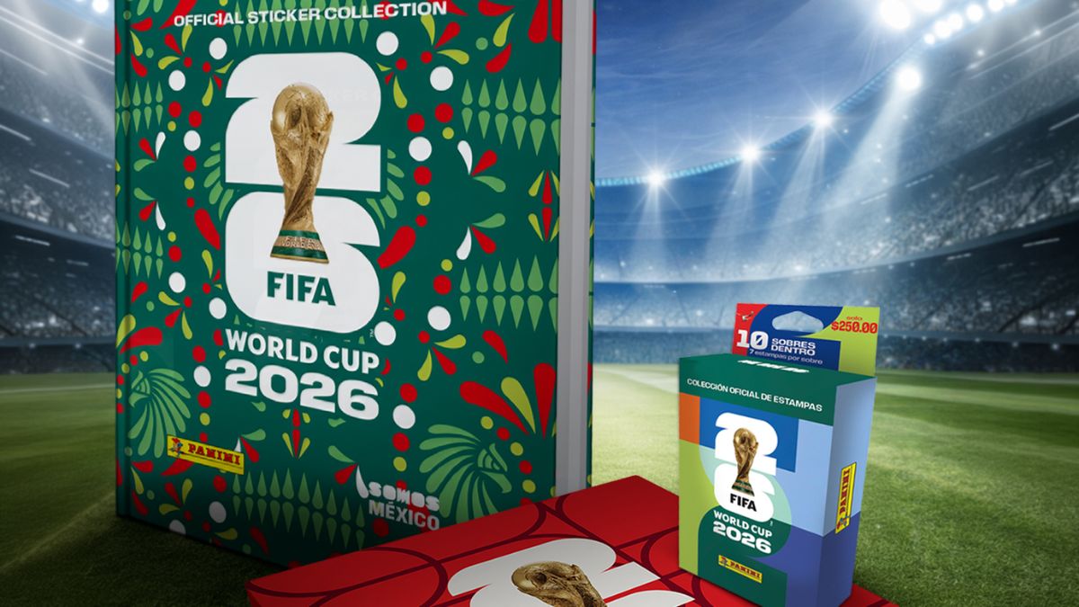 Álbum Panini del Mundial 2026 en pasta dura.