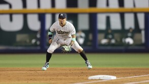 Jugador de Sultanes de Monterrey en el partido ante Charros de Jalisco.