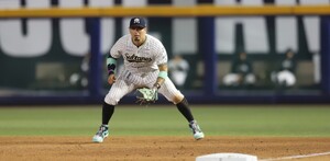 Jugador de Sultanes de Monterrey en el partido ante Charros de Jalisco.