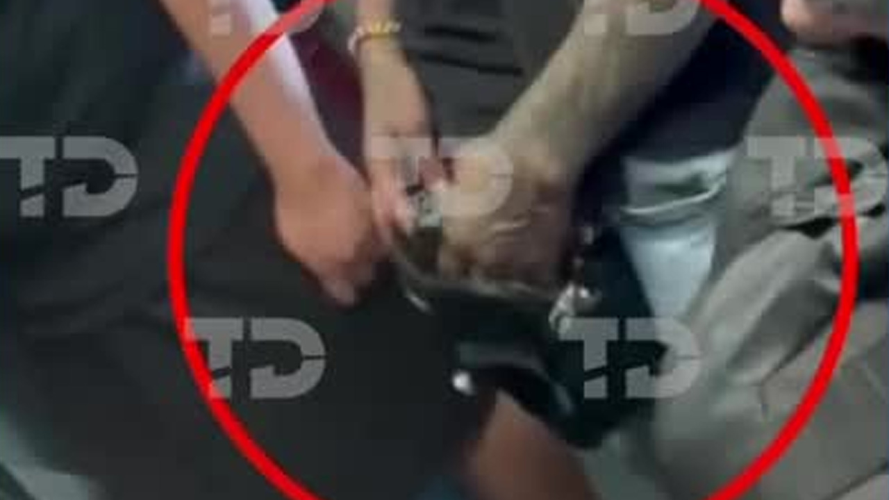 Un hombre fue captado con un arma en un vagón del Metro Romero Rubio; testigos señalaron que policías observaron la situación.