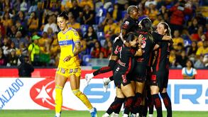 Jugadoras de Toluca festejando el 2-0 ante Tigres en el partido de vuelta de los Cuartos de Final del Clausura 2026.