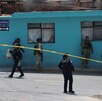 policías en una calle de santo tomás chautla puebla donde mataron a un vendedor