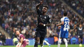 Vinícius Jr. festejando uno de sus 2 goles que anotó con Real Madrid en contra del Espanyol en la jornada 34 de LaLiga.
