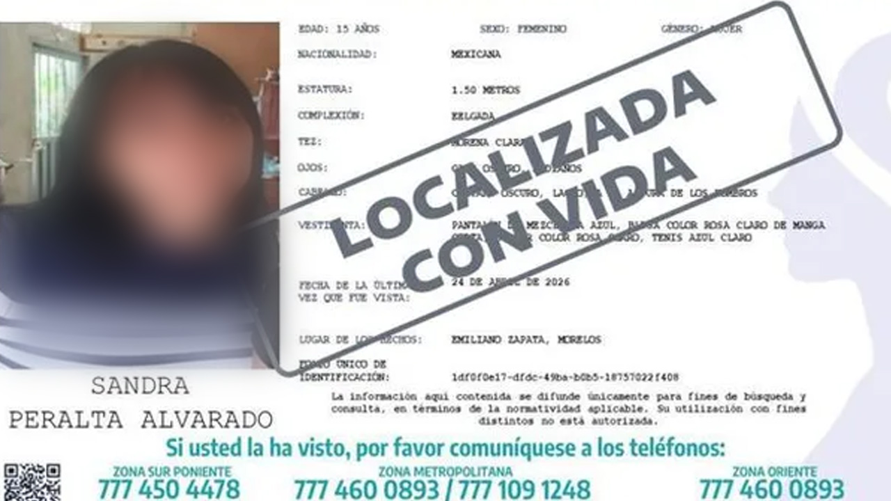 Una menor de 15 años fue localizada tras viajar más de 300 km por contacto en redes sociales.
