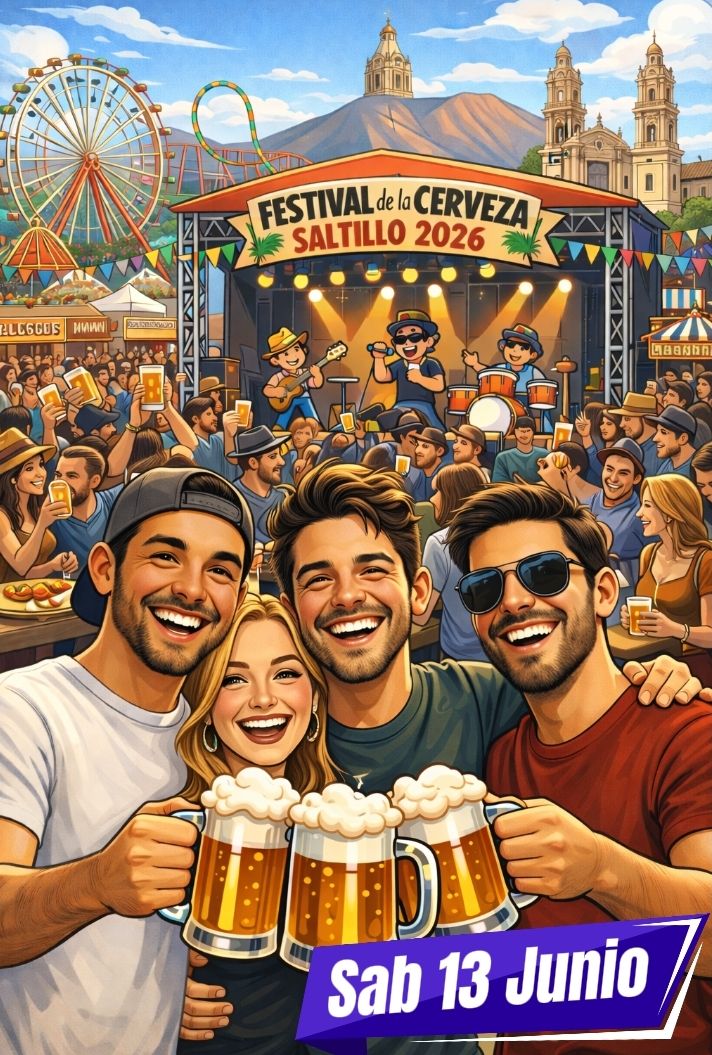 Conoce fecha, sede y costo del Festival de la Cerveza Saltillo 2026; música en vivo y ambiente familiar.
