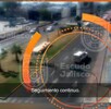 Vehículo blanco captado con cámara