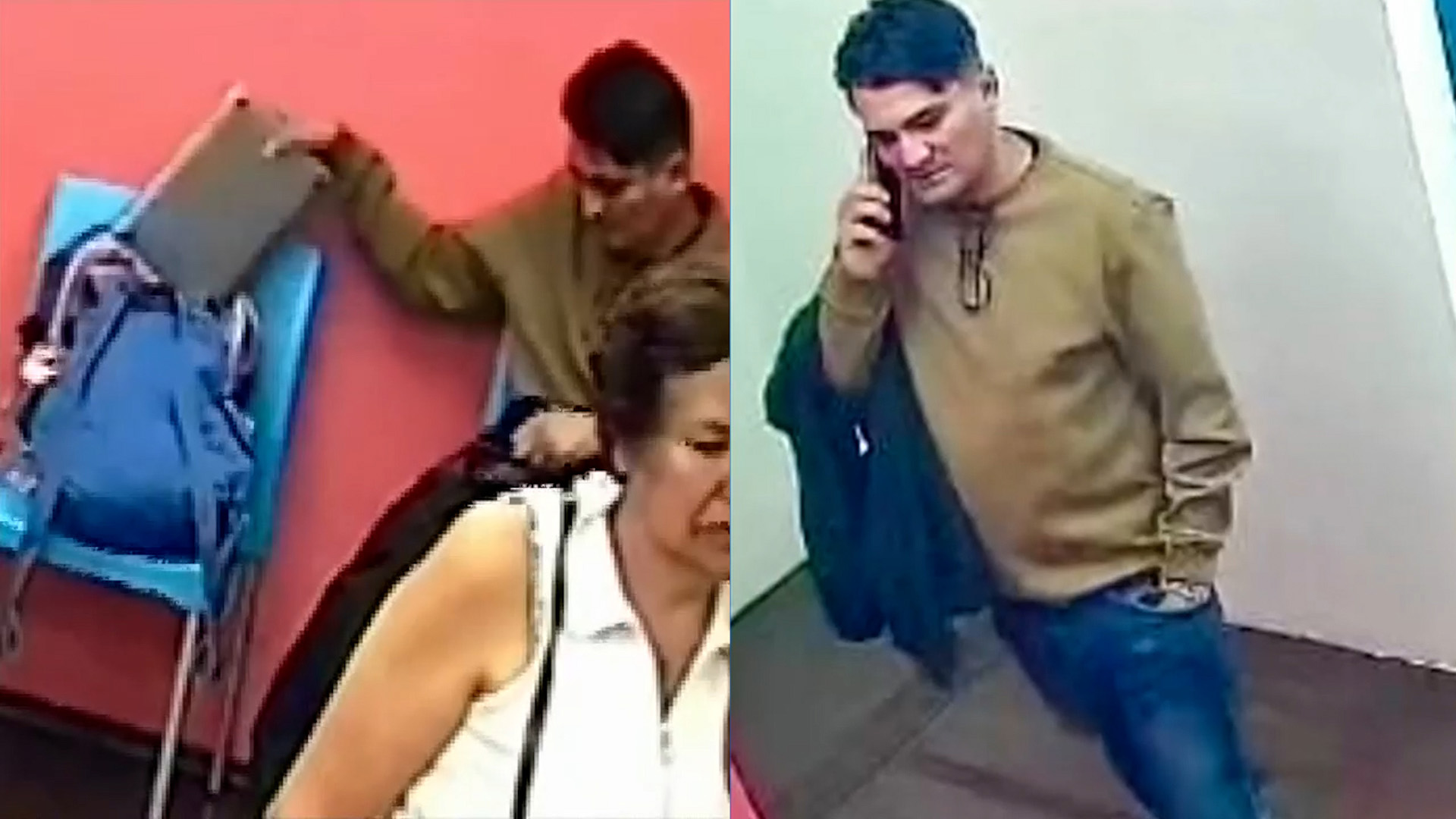 Un video de seguridad muestra cómo un hombre roba una laptop en una clínica dental de la Hipódromo Condesa mientras una mujer cuidaba a su hermana enferma.