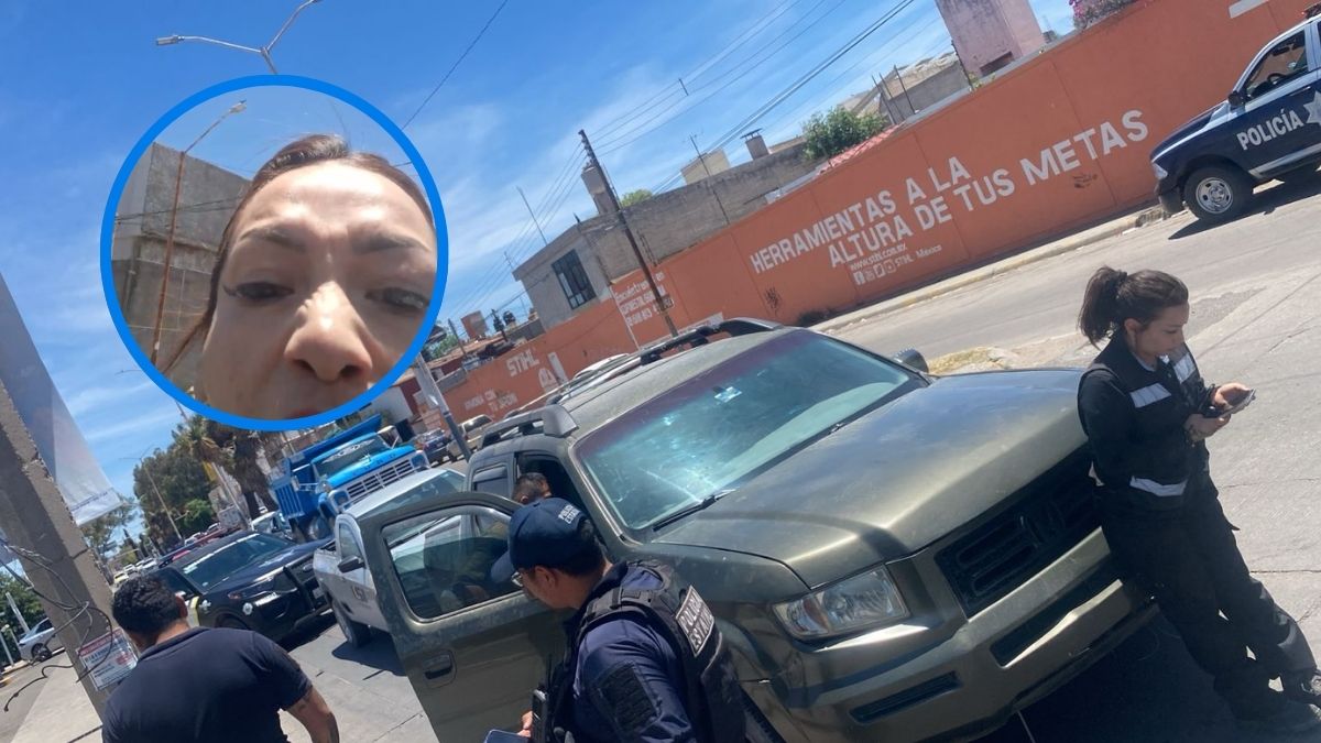 Camioneta que habría chocado a una ciudadana en Durango