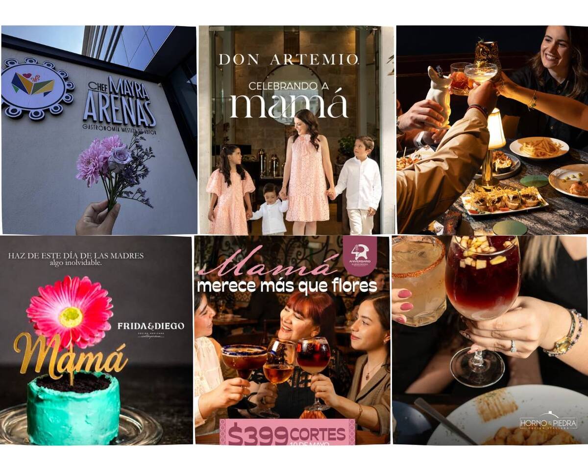 Opciones en Saltillo para celebrar a mamá este 10 de mayo con alta demanda en restaurantes y eventos especiales.
