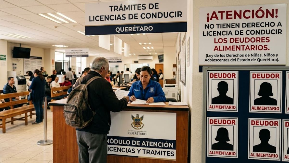 Los deudores alimenticios no podrán tramitar su licencia en Querétaro | Generada con Gemini