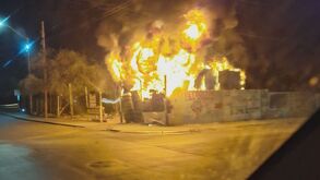 Vulcanizadora en Santa Catarina incendiada