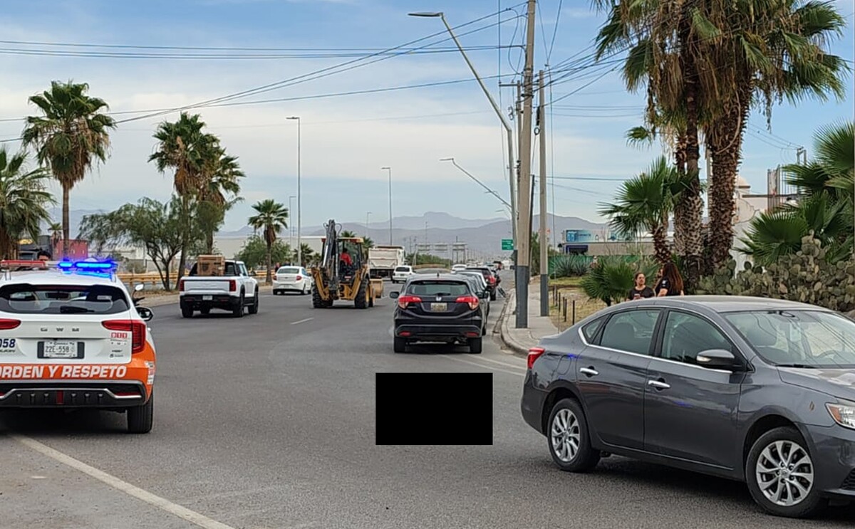 carretera mieleras con elementos policiacos tras fatal accidente.