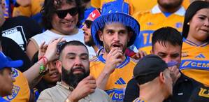 Adrián Marcelo en el partido de vuelta en las semifinales de la Concachampions