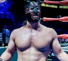 Cuatrero cuando luchaba para el Consejo Mundial de Lucha Libre.