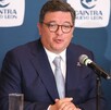 Rueda de prensa de Jorge Santos Reyna, presidente de Caintra, Nuevo León