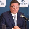 Rueda de prensa de Jorge Santos Reyna, presidente de Caintra, Nuevo León