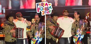 eduin caz y los tigres del norte en el escenario de la feria de puebla