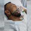 Hombre en estado vegetativo con una mascarilla de oxígeno recostado sobre una cama de hospital en Guadalajara