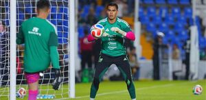 Raúl Rangel en un entrenamiento con la Selección Mexicana.