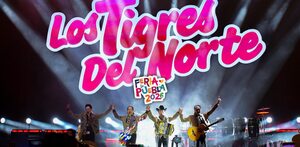 los tigres del norte en el teatro del pueblo de la feria de puebla