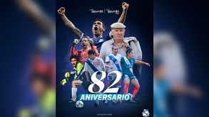 poster de celebración del aniversario 82 del club puebla