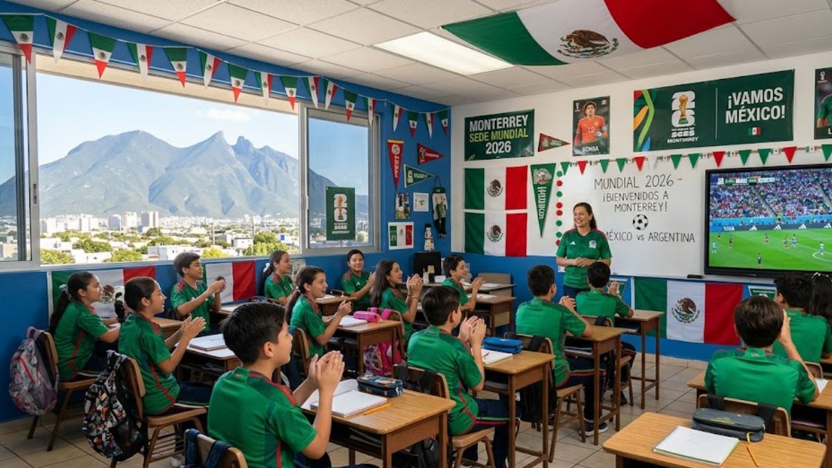 salón de clases en monterrey durante mundial 2026