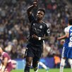 Vinícius Jr. festejando uno de sus 2 goles que anotó con Real Madrid en contra del Espanyol en la jornada 34 de LaLiga.
