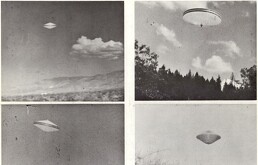 Fotos de revistas en las que se muestran presuntas naves extraterrestres