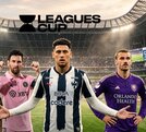 Lucas Ocampos, Antonie Griezmann, Lionel Messi y un jugador de Nashville.