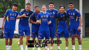 Jugadores de Tigres entrenando previo al partido de vuelta de los Cuartos de Final ante Chivas en el Clausura 2026.