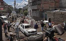 Casas inundadas en la colonia La Martinica