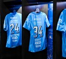 Camisetas de Rayadas previo al juego ante Pachuca Femenil.