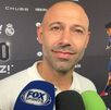 Javier Mascherano durante un evento en la Ciudad de México.