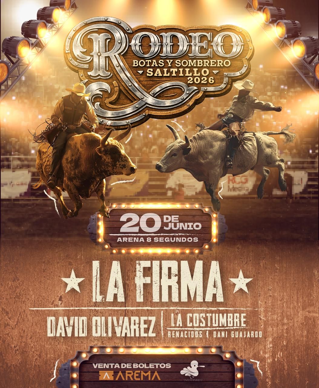 El Rodeo Saltillo 2026 ya confirmó horario, artistas y precios; conoce los detalles del evento vaquero del año.