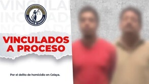 La Fiscalía General del Estado de Guanajuato informó la vinculación a proceso de dos hombres señalados por el homicidio de Saúl Banda González.