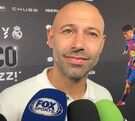 Javier Mascherano durante un evento en la Ciudad de México.