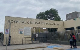 Clínica 16 del IMSS donde fue atendido un taxista que fue agredido por dos sujetos en Matamoros, Coahuila.