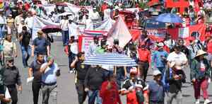 La Coordinadora Nacional de los Trabajadores de la Educación (CNTE) marchará este viernes 15 de mayo.