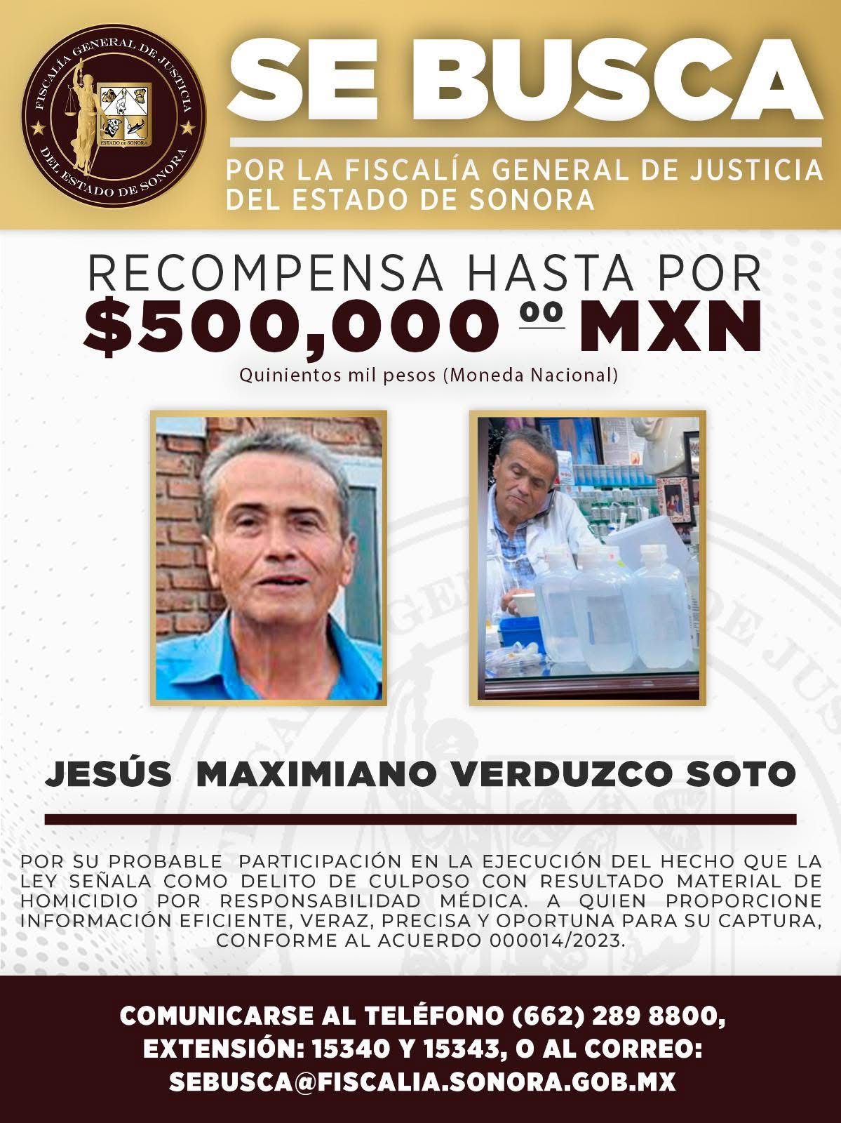 Ficha de búsqueda Maximiliano Verduzco.