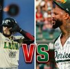 Jugadores de cada equipo durante torneos de béisbol