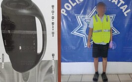 Hombre que fue detenido por intercambiar las etiquetas de precio de una calculadora y una bocina,