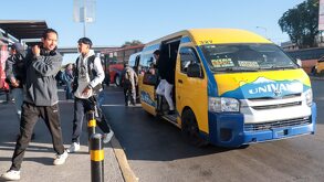 pasajeros del transporte público en puebla